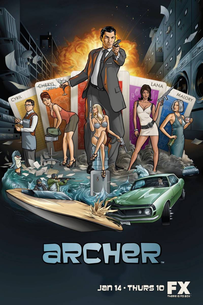Спецагент Арчер / Archer 1-6 сезон (2009 – 2014)